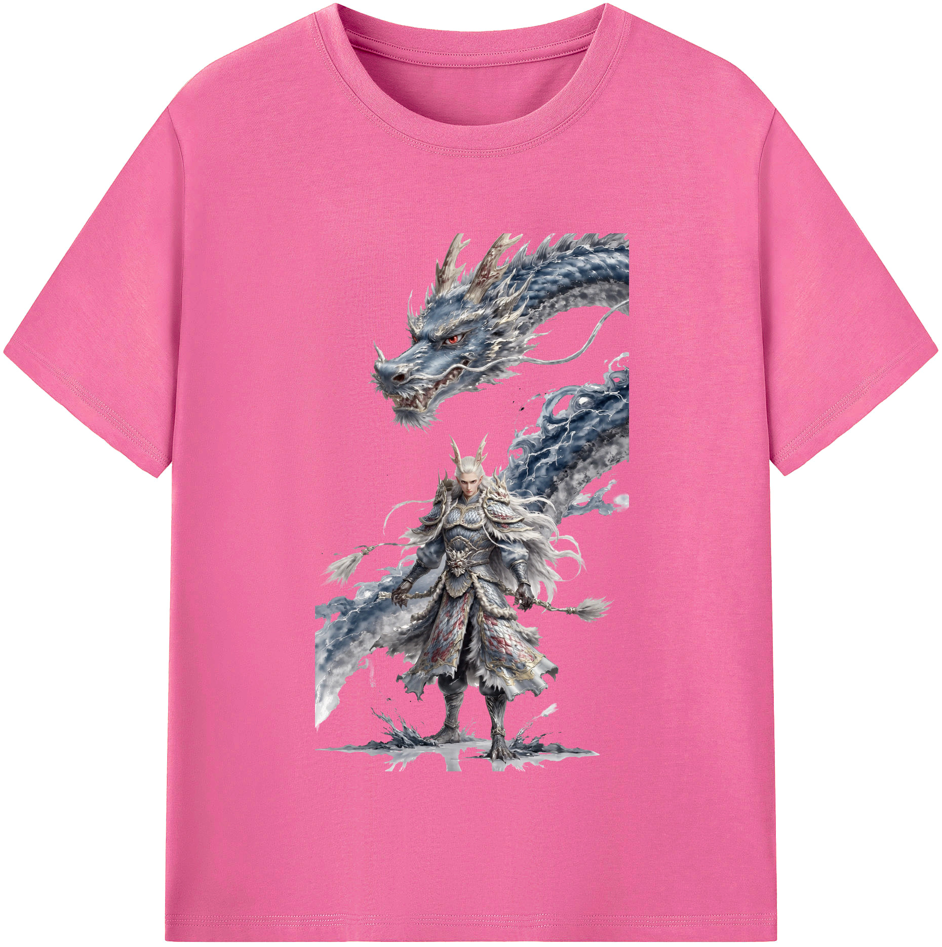 （画像用） Ne Zha 2 ナタ 魔童の大暴れ レディースカジュアルプリントTシャツ（綿100％）